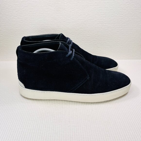 Rag & Bone Tyne Desert Sneaker Men Size US 9 EU 42 Made In Italy Navy Blue Suede - Picture 1 of 12